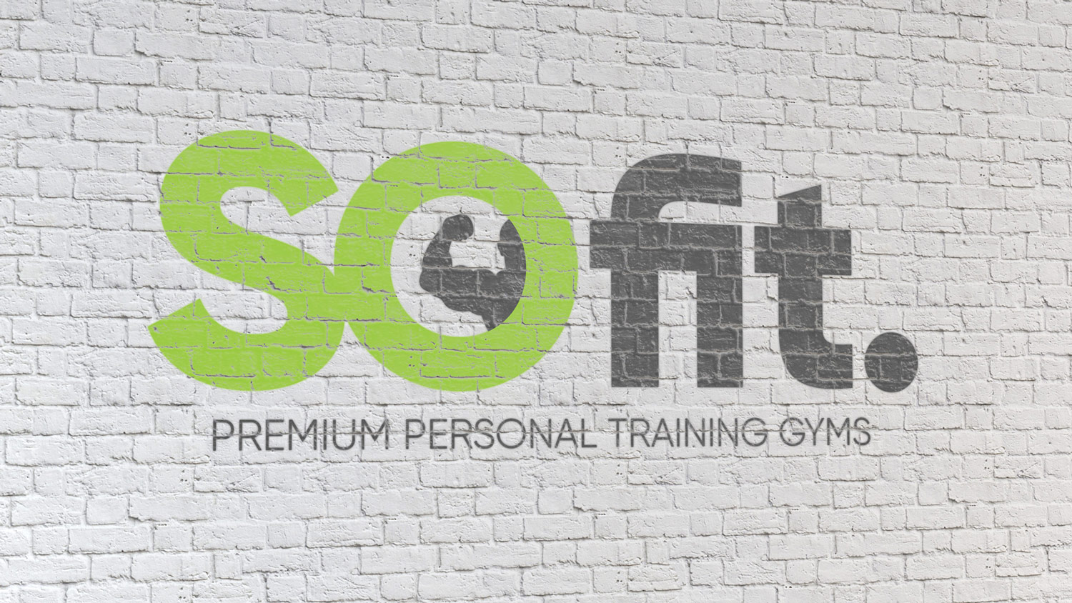 SOFit Logo Mockup on brick